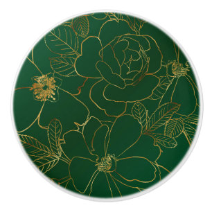 Utformning av Grönten Elegant Guld Ro Blommigt Te Knopp