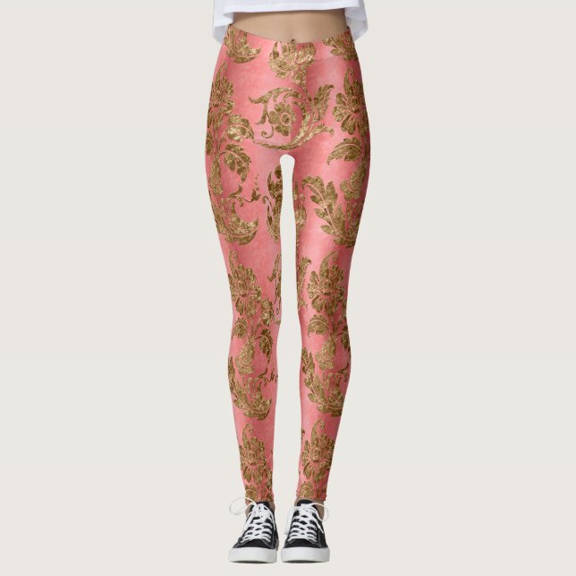 Utformning av Guld Velvet-serien 7 Leggings (Framsida)