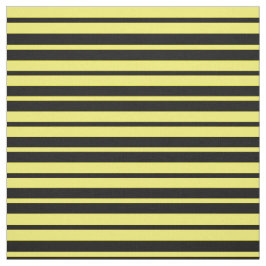 Utformning av gult Black Rand Mönster Tyg