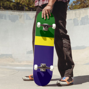 Utformning av Gulten Blått Färg i Stil Mini Skateboard Bräda 18,5 Cm