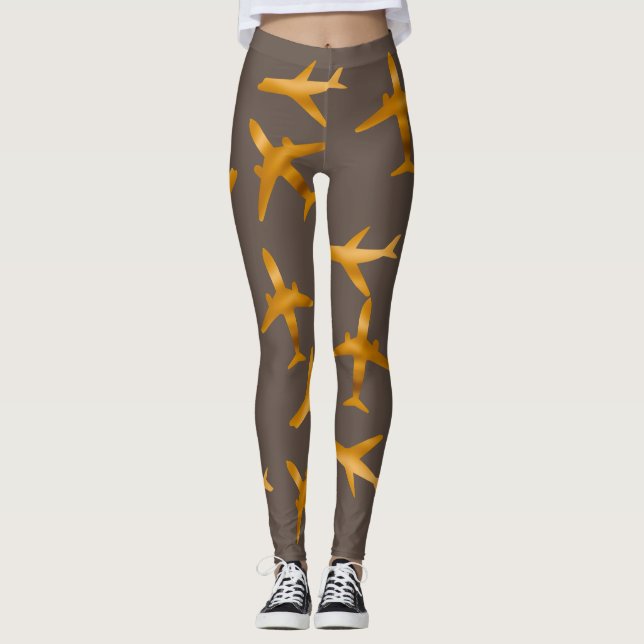 Utformning av gyllene flygplan eller flygplan leggings (Framsida)