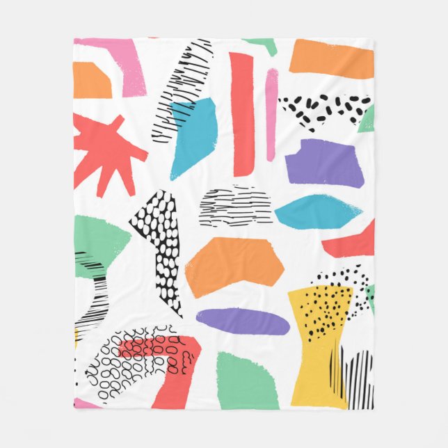 Utformning av hand plockade yta. Konstgjord Memphi Fleecefilt (Framsidan)