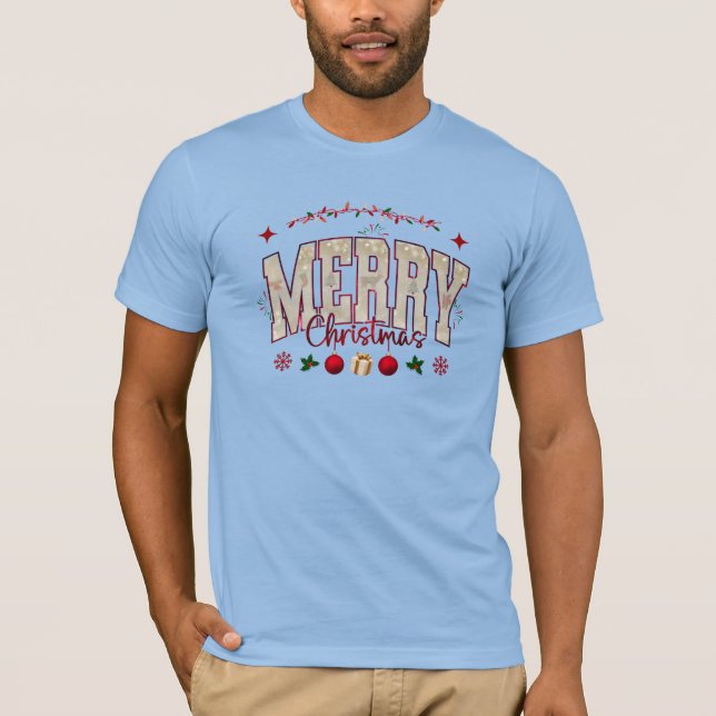 Utformning av Helgdag Festive Cute God jul T Shirt (Framsida)
