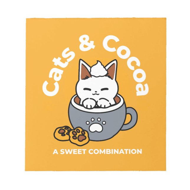 Utformning av helgdag med Mysiga katt- och Tass-ka Anteckningsblock (Framsida)