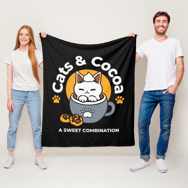 Utformning av helgdag med Mysiga katt- och Tass-ka Fleecefilt (På plats)