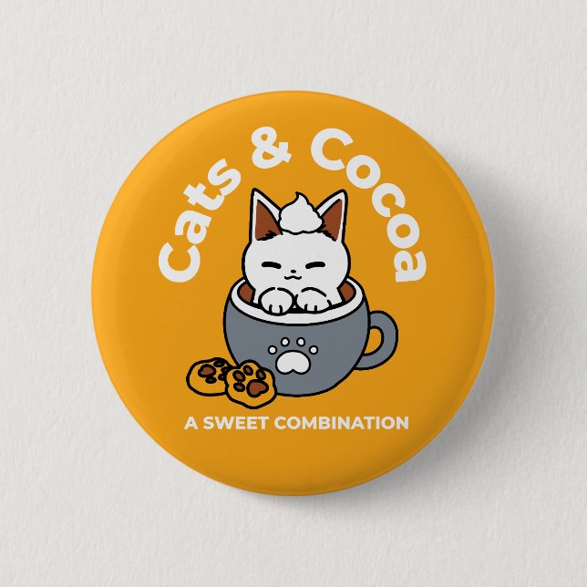 Utformning av helgdag med Mysiga katt- och Tass-ka Knapp (Framsida)