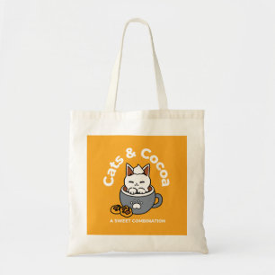 Utformning av helgdag med Mysiga katt- och Tass-ka Tygkasse