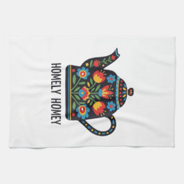 Utformning av hemmabruk för tekanna kökshandduk