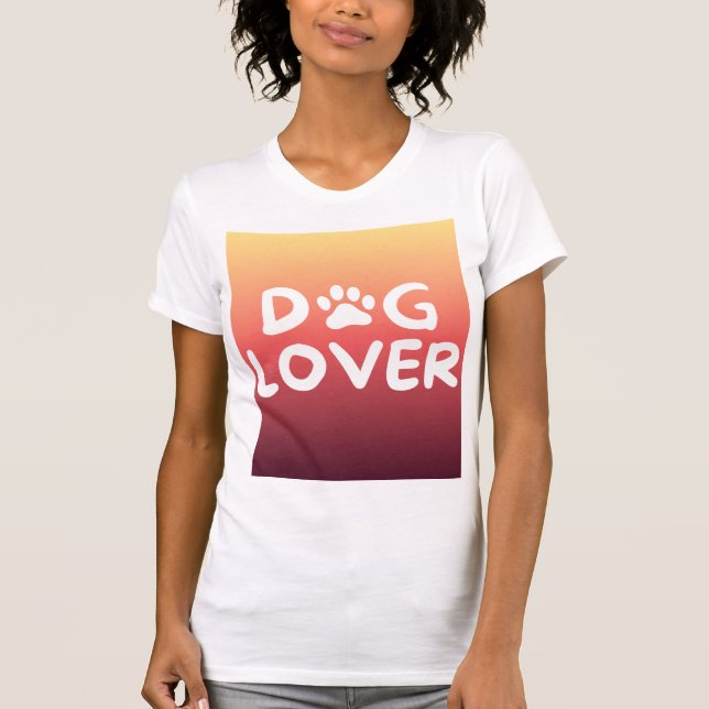 Utformning av hund älskare-utskrift t shirt (Framsida)
