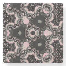 Utformning av kaleidoskop, svart och rosa