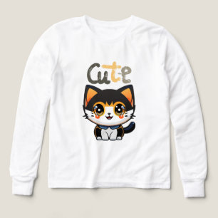 Utformning av katt med svart katt cat älskare K T Shirt