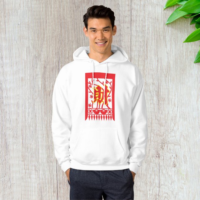 Utformning av kinesiskt rött kuvert med välståndss hoodie (Skapare uppladdad)