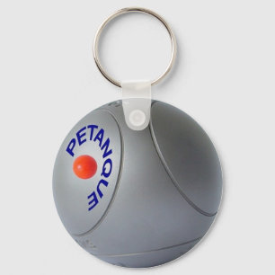 Utformning av klassisk Petanque boll Nyckelring