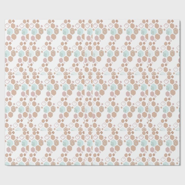 Utformning av klassiska multifärgader presentpapper (Söm)