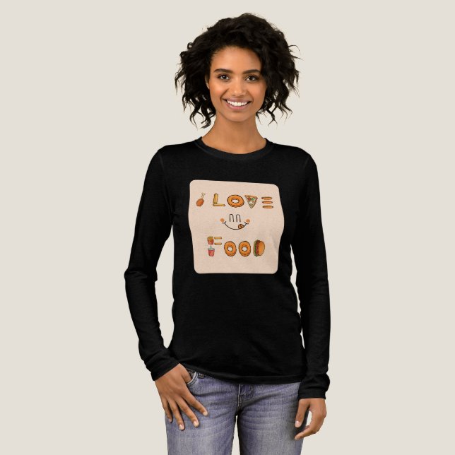 Utformning av kute och foodie med Pizza, Donuts, B T Shirt (Hel framsida)