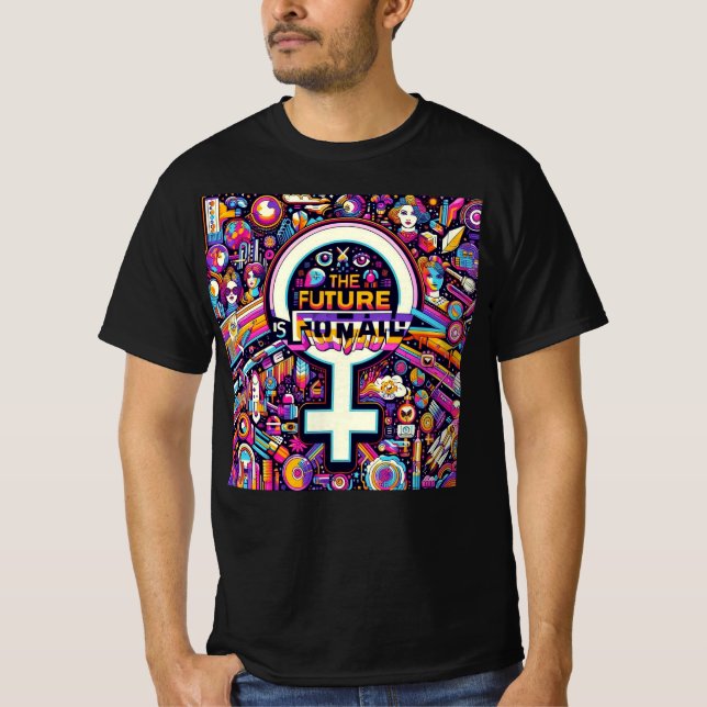 Utformning av kvinnodagen i internationell t shirt (Framsida)