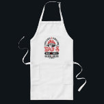 Utformning av kylning och grillning av pappa pub o långt förkläde<br><div class="desc">Kyl- och grillning av Pappa Pub och grillrutor för kall och bra - svart och röd vintage med anpassade i rött för att anpassa årets fars dag firande.</div>
