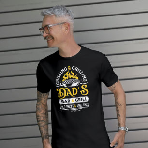 Utformning av kylning och grillning av pappa pub o t shirt