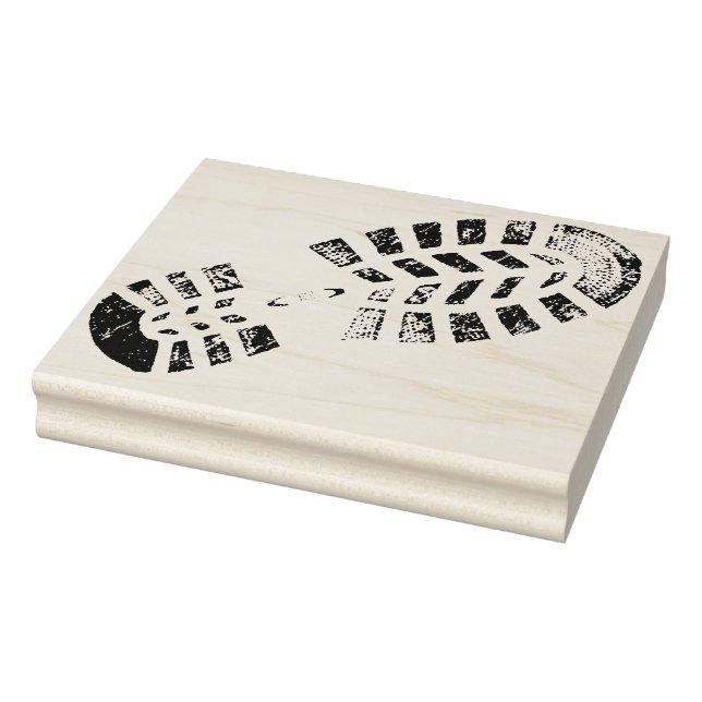 Utformning av lämnat fotavtryck Frimärke Stämpel (Stämpel)