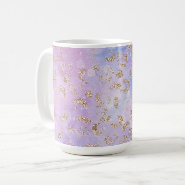 Utformning av Leopard Paint Series 3 Kaffemugg (Framsida vänster)