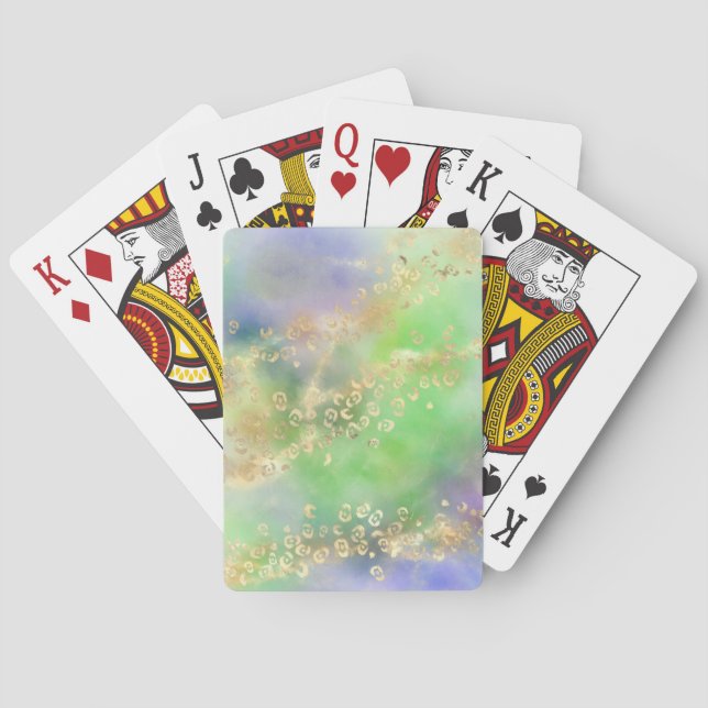 Utformning av Leopard Paint Series 4 Casinokort (Baksidan)