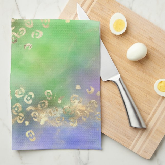 Utformning av Leopard Paint Series 4 Kökshandduk (Vikt i Fjärdedel)