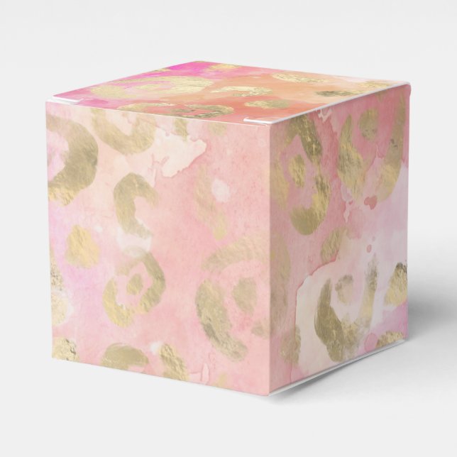 Utformning av Leopard Paint Series 5 Presentaskar (Framsidan Sidan)