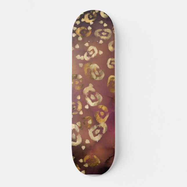 Utformning av Leopard Paint Series 7 Mini Skateboard Bräda 18,5 Cm (Framsida)