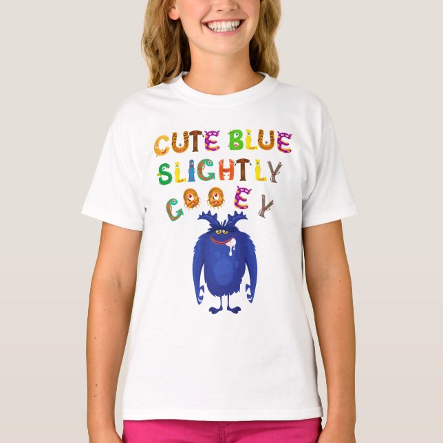 Utformning av ljusblå tecken t shirt (Framsida)