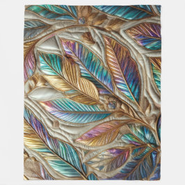 Utformning av Löv med avböjd beskärning Fleecefilt