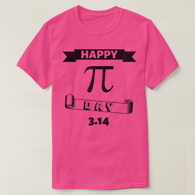 Utformning av Lycklig Pi Day mars 3 dagar T Shirt (Design framsida)