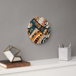 Utformning av lyxkaribiska Multifärgader Rund Klocka