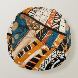 Utformning av lyxkaribiska Multifärgader Rund Kudde