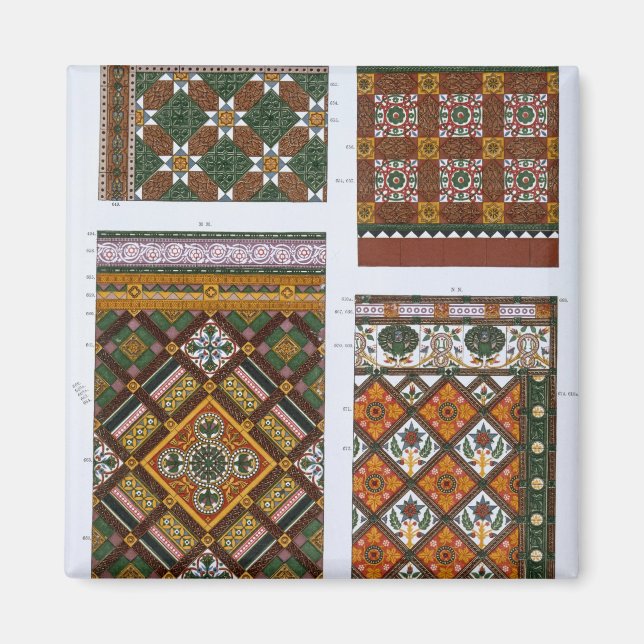 Utformning av Majolica och Enameled Tiles för Maw  Magnet (Framsidan)