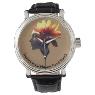 Utformning av människans Petal Flower, unikt utfor Armbandsur