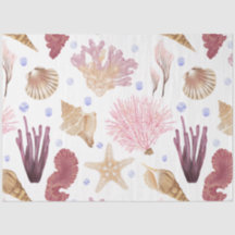 Utformning av marin Life-serie 23-vävnadspapper