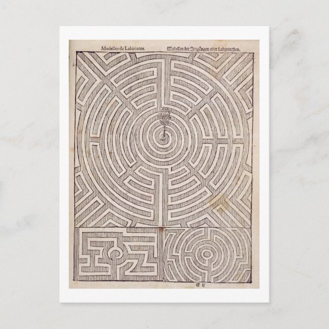 Utformning av marmelad, från "The Dutch Gardener"  Vykort (Framsida)