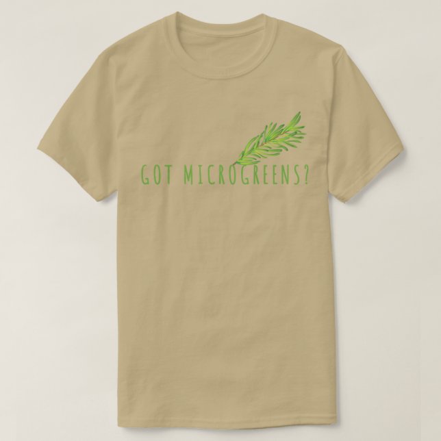 Utformning av mikrogreens för odling i tätbebyggel t shirt (Design framsida)