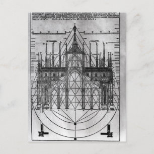 Utformning av Milanos katedral Vykort