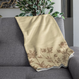 Utformning av minimal Blommigt för elegant med Mon Fleecefilt