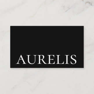 Utformning av minimalistiskt typografiskt Affärsko Visitkort