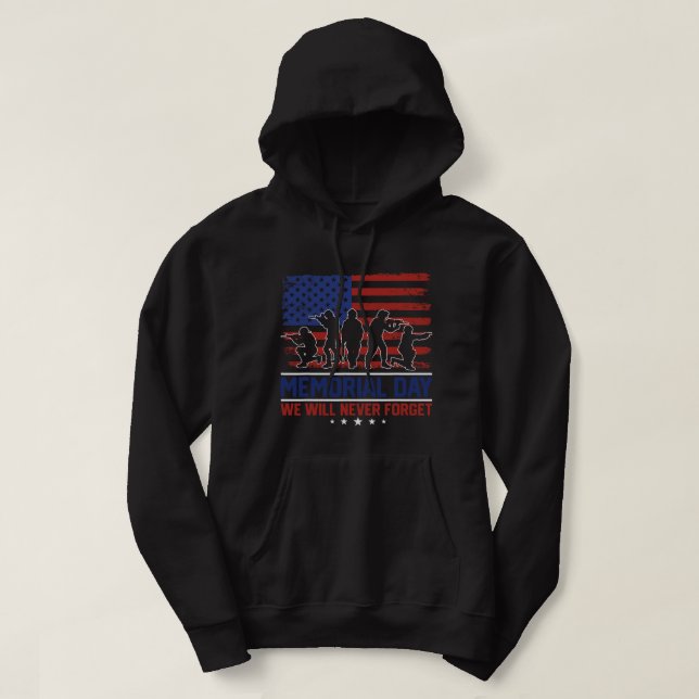 Utformning av minnesdagen för USA:s militära Manar Hoodie (Design framsida)