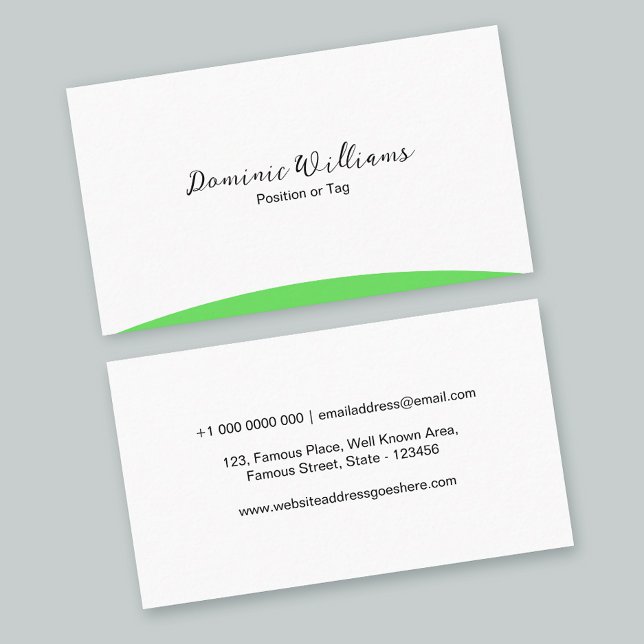 Utformning av minsta Affärskort för elegant | DP7 Visitkort (green minimal business card design for professional architect   )