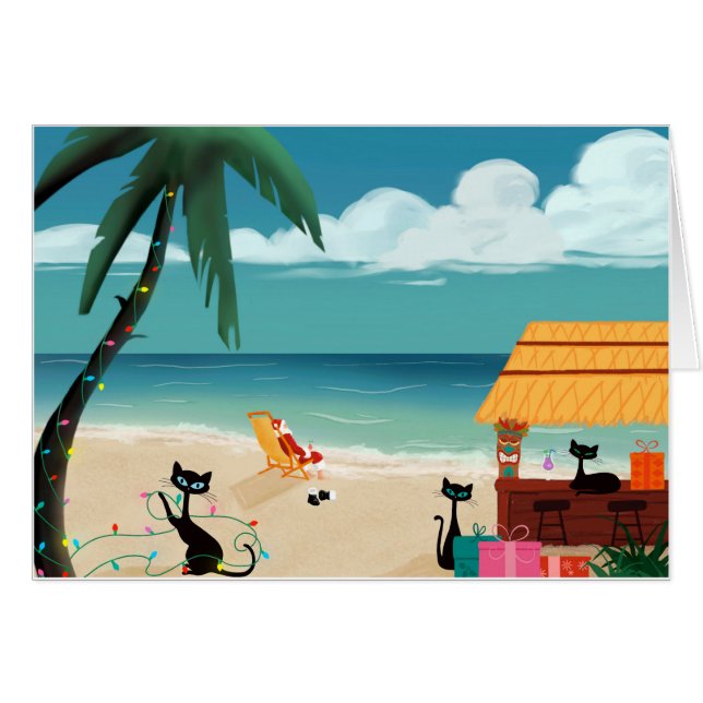 Utformning av mitten av århundradet - Kittens och  Hälsningskort (Framsidan Horizontal)