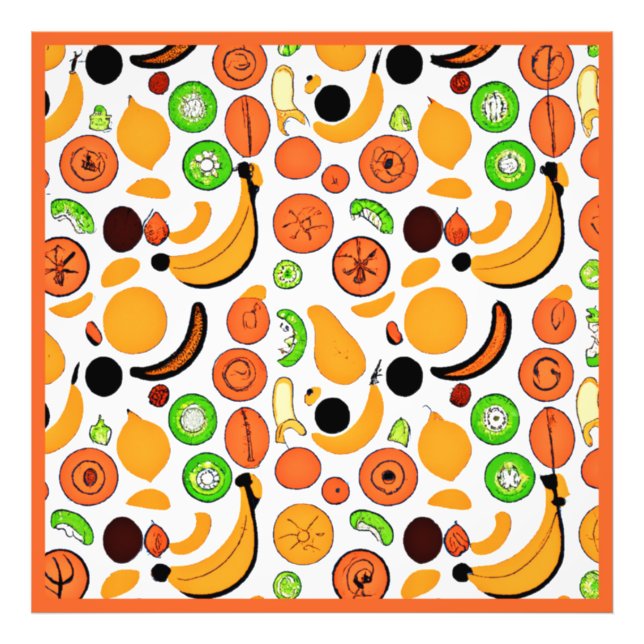 Utformning av Mönster i frukten Fototryck (Framsidan)