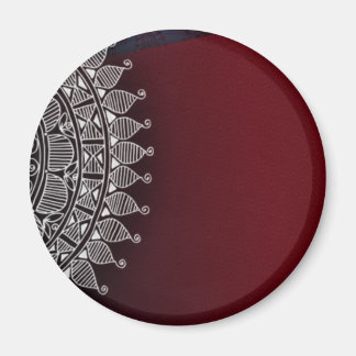 Utformning av mörk röd och silver magnet