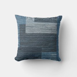 Utformning av MVB Weasted Blue/Grått Faux Burlap O Kudde