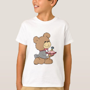 Utformning av nallen för att frieri eller ring t shirt