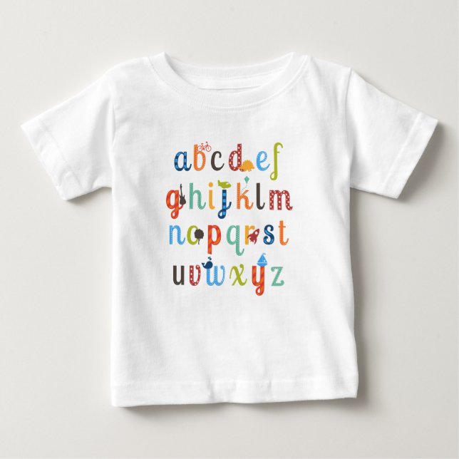 Utformning av nödalfabet t shirt (Framsida)