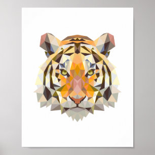 Utformning av nordisk geometrisk tiger poster